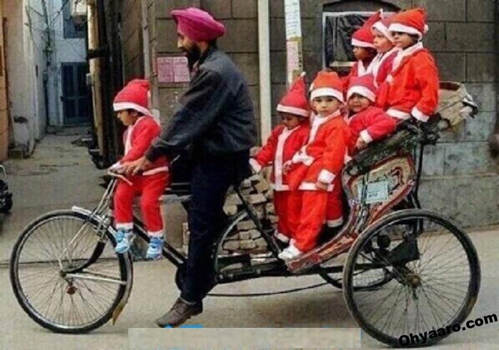 5 Best Indian Style Santa Claus Funny Photo - Oh Yaaro