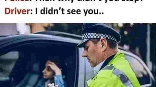 funny memes for police and driver